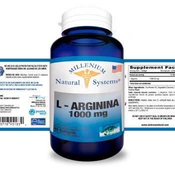 Arginina - 1000mg - 60 capsulas