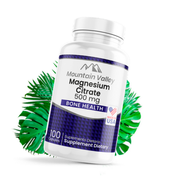 Citrato de Magnesio 500mg - 100 capsulas
