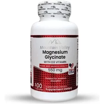 Glicinato de Magnesio 550mg - 100 capsulas